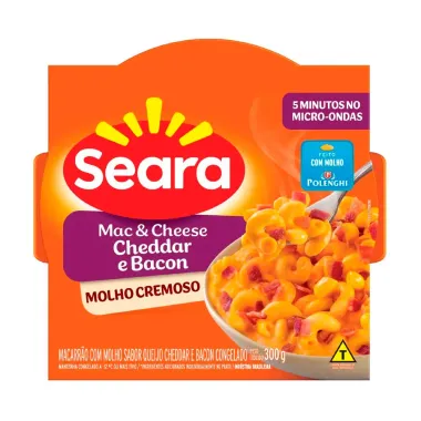 Mac & Cheese Seara Cheddar e Bacon 300g