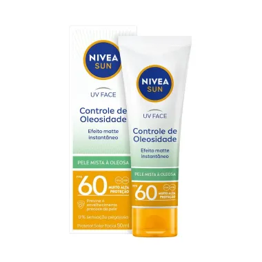 Protetor Solar Facial Nivea Sun Beauty Expert Controle de Oleosidade FPS 60 50g