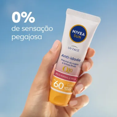 Protetor Solar Facial Nivea Sun Beauty Expert Pele Normal a Seca FPS 60 50g