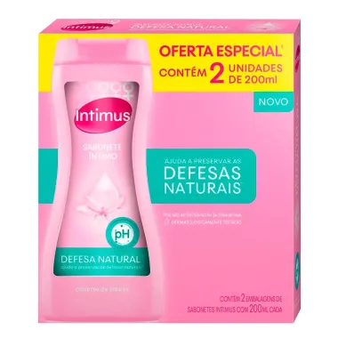 Sabonete Líquido Intimus Defesa Natural 2 Unidades 200ml cada