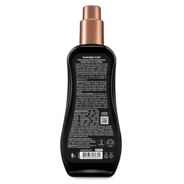 Protetor Solar Spray Gel Australian Gold FPS 30 Instant Bronzer com 200g