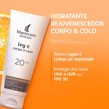 Ivy C Corpo e Colo Sérum Rejuvenescedor Corporal 200ml