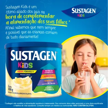 Complemento Alimentar Sustagen Kids Baunilha Lata 350g