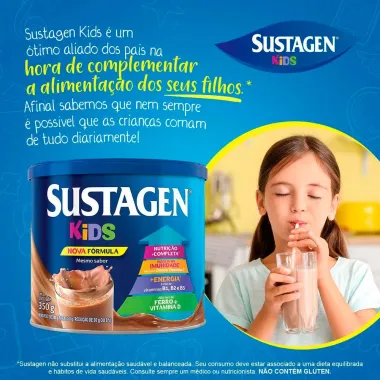 Complemento Alimentar Sustagen Kids Chocolate Lata 350g