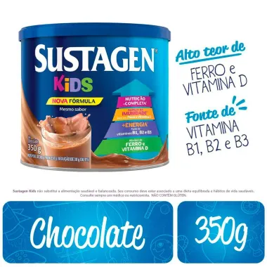 Complemento Alimentar Sustagen Kids Chocolate Lata 350g