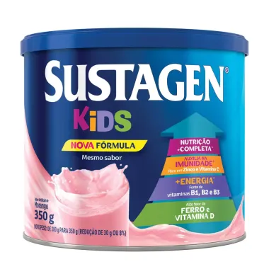 Complemento Alimentar Sustagen Kids Morango Lata 350g