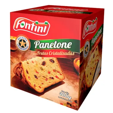 Panetone Fontini com Frutas Cristalizadas 400g