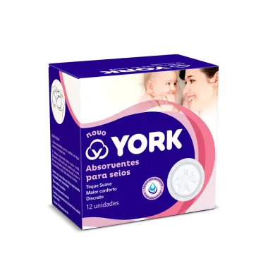 Absorvente para Seios York com 12 Unidades