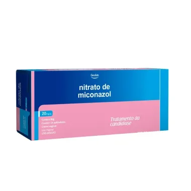 Nitrato de Miconazol 20mg/g Geolab Creme Vaginal com 80g + 14 Aplicadores