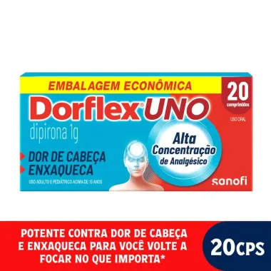 Dorflex Uno Enxaqueca 1g com 20 Comprimidos