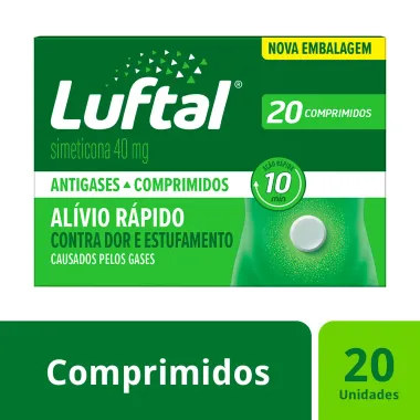 Luftal Simeticona 40mg 20 Comprimidos