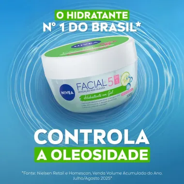 Hidratante Facial em Gel Nivea com &Aacute;cido Hialur&ocirc;nico e Pepino 100g