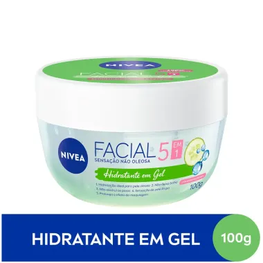 Hidratante Facial em Gel Nivea com &Aacute;cido Hialur&ocirc;nico e Pepino 100g