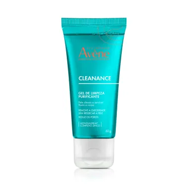 Cleanance Av&egrave;ne Gel de Limpeza Purificante Pele Oleosa e Sens&iacute;vel Corpo e Rosto 60g