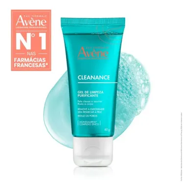 Cleanance Av&egrave;ne Gel de Limpeza Purificante Pele Oleosa e Sens&iacute;vel Corpo e Rosto 60g