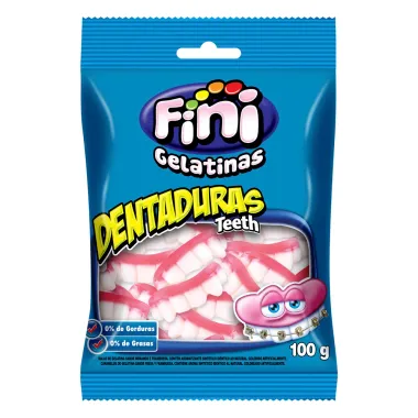 Balas de Gelatina Fini Dentaduras 100g