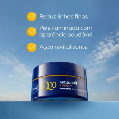 Creme Facial Nivea Antissinais Q10 Energy Noite 50g