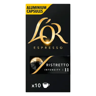 Café em Cápsula L'or Espresso Onyx Ristretto Torrado e Moído 10 Unidades