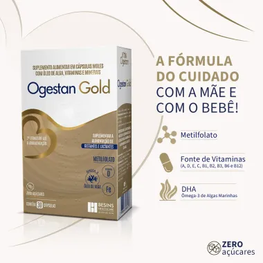 Ogestan Gold com 30 Cápsulas