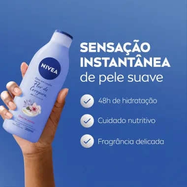 Loção Nivea Óleos Essenciais Flor de Cerejeira e Óleo de Jojoba 200ml
