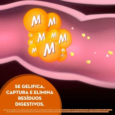Metamucil Envelope Sabor Laranja com 10 Unidades de 5,85g cada