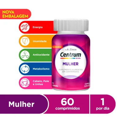 Centrum Essentials Mulher com 60 Comprimidos