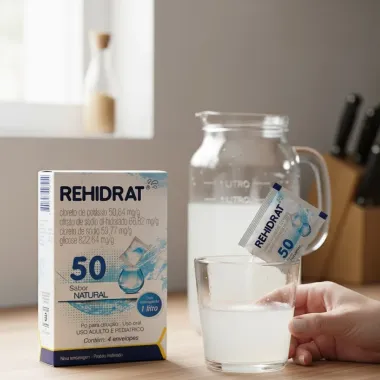 Rehidrat 50 Sabor Natural com 4 Envelopes
