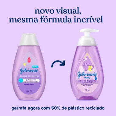Sabonete L&iacute;quido Infantil Johnson's Hora do Sono 200ml