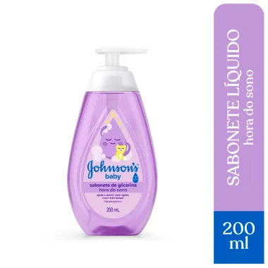 Sabonete L&iacute;quido Infantil Johnson's Hora do Sono 200ml