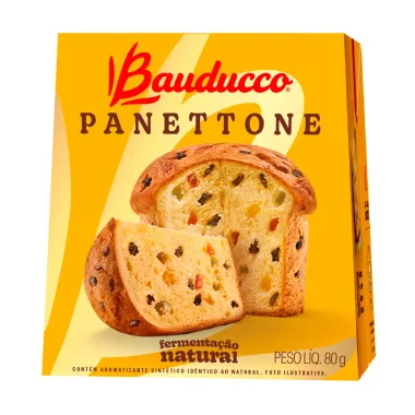 Mini Panettone Bauducco Frutas 80g