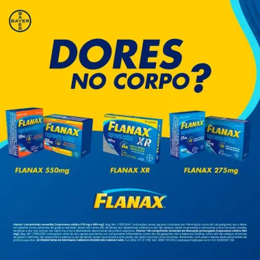 Flanax 275mg Bayer Analgésico com 20 comprimidos