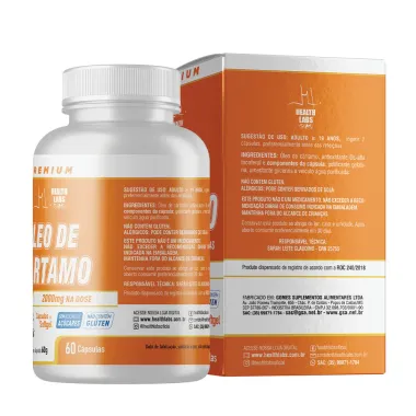 &Oacute;leo de C&aacute;rtamo 2000mg Health Labs 60 C&aacute;psulas