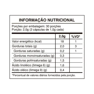 &Oacute;leo de C&aacute;rtamo 2000mg Health Labs 60 C&aacute;psulas