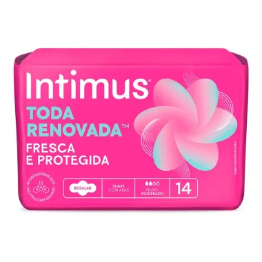 Absorvente Intimus Tecnologia Antibacteriana Com Abas - 14un