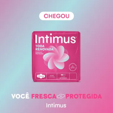 Absorvente Intimus Tecnologia Antibacteriana Com Abas 14 Unidades