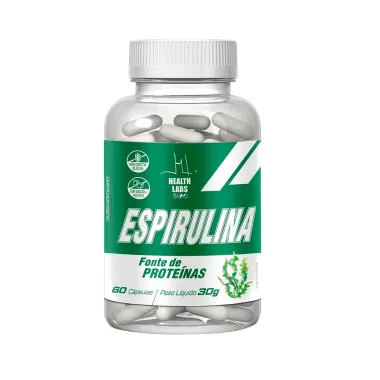 Espirulina Health Labs com 60 Cápsulas