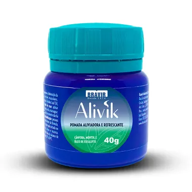 Alivik Pomada Aliviadora e Refrescante Bravir 40g