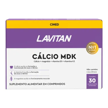 Lavitan Cálcio MDK com 30 Comprimidos