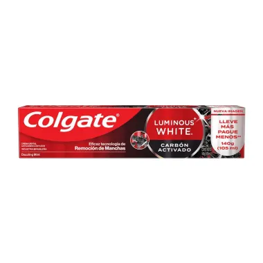 Creme Dental Colgate Luminous White Carv&atilde;o Ativado 140g