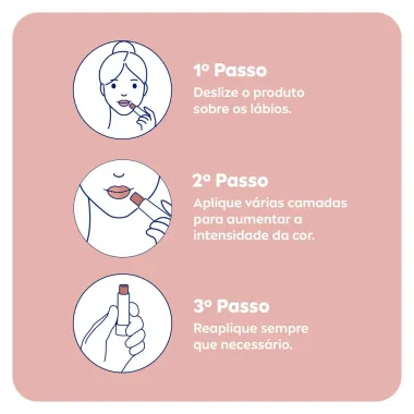 NIVEA Hidratante Labial Hidra Color 2 em 1 Nude 4,8g