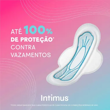 Absorvente Intimus Tecnologia Antibacteriana Com Abas - 28un