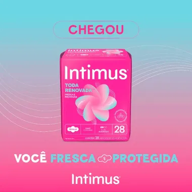 Absorvente Intimus Tecnologia Antibacteriana Com Abas - 28un