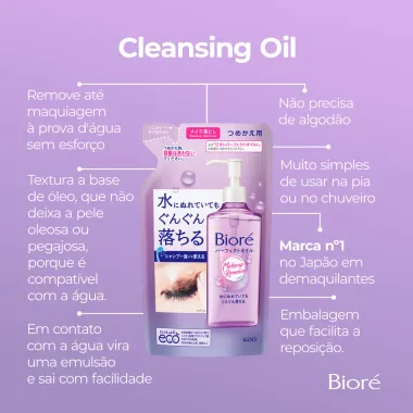 Óleo Demaquilante Bioré Make Up Remover Refil 210ml