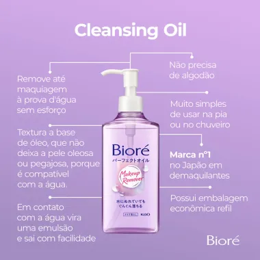 Óleo Demaquilante Bioré Make Up Remover 230ml