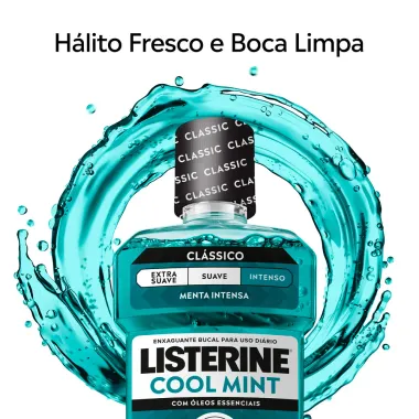 Enxaguante Bucal Listerine Cool Mint Refresc&acirc;ncia Intensa Sabor Hortel&atilde; 1 Litro