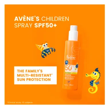 Protetor Solar Avène Solar Spray Infantil FPS 50+ 200ml
