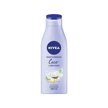 Loção Nivea Óleos Essenciais Coco e Óleo de Monoi 200ml