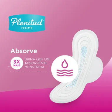 Absorvente Plenitud Femme Normal com Abas 8 unidades