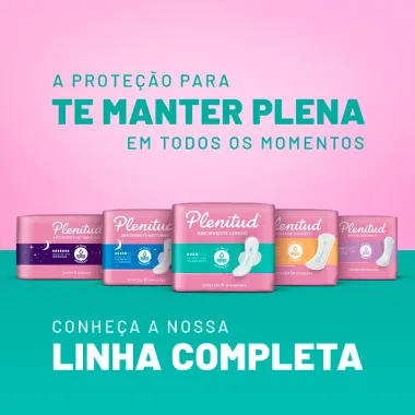 Absorvente Longo Plenitud Femme Normal com Abas 8 unidades