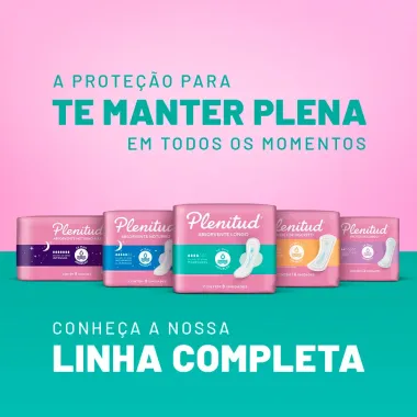 Absorvente Longo Plenitud Femme Normal com Abas 8 unidades